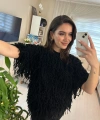 Siyah Saçaklı Triko Bluz
