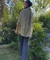 Oversize Hakim Yaka Cep Detaylı Kadın Gömlek – Haki