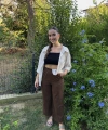 Kadın Ekru Salaş Keten Gömlek