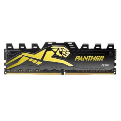 Apacer Panther Black-Gold 16GB (2x8GB) 3200Mhz CL16 DDR4 Gaming Ram (AH4U16G32C28Y7GAA-2)