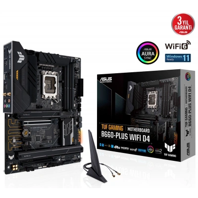 ASUS TUF GAMING B660-PLUS WIFI D4 DDR4 5333(OC) HDMI DP ATX 1700p