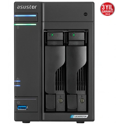 ASUSTOR AS6602T 2 SLOT 4GB DDR4 3.5 NAS DEPOLAMA ÜNİTESİ