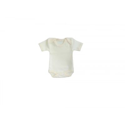 Sema Baby Yarım Kol Badi (Body) 0-3 Ay - Ekru