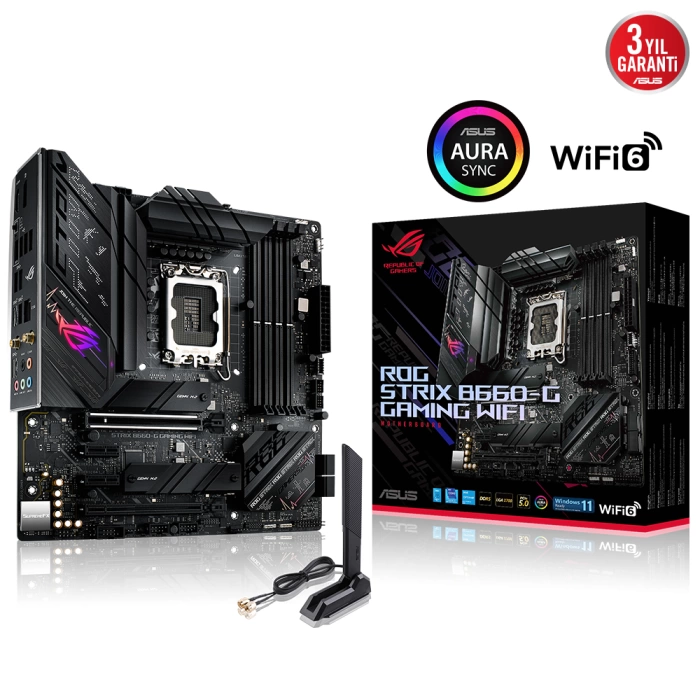 ASUS ROG STRIX B660-G GAMING WIFI 6000Mhz(OC) HDMI DP M.2 mATX 1700p