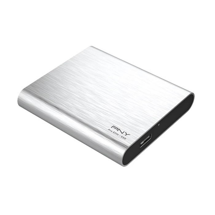 PNY Pro Elite Gümüş 250 GB 880/900MB/s USB 3.2 Gen 2 Type-C Taşınabilir SSD (PSD0CS2060SB-250-RB)