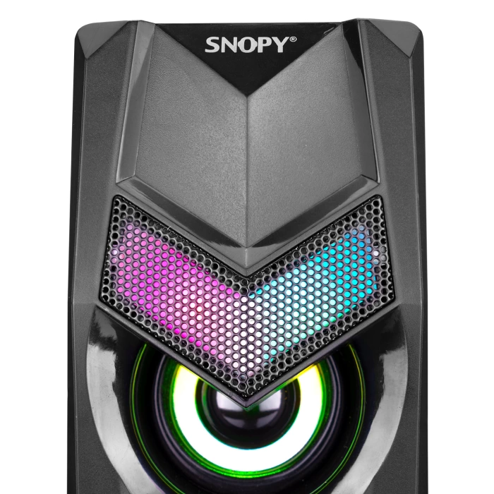 SNOPY SN-X25 2.0  RGB IŞIKLI 3WX2SİYAH USB SPEAKER