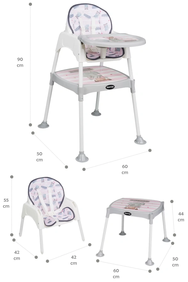 Maxi Taxi Baby Feeding 3in1 Çalışma Masalı Mama Sandalyesi