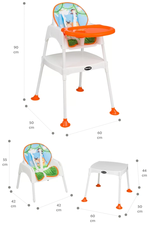 Maxi Taxi Baby Feeding 3in1 Çalışma Masalı Mama Sandalyesi