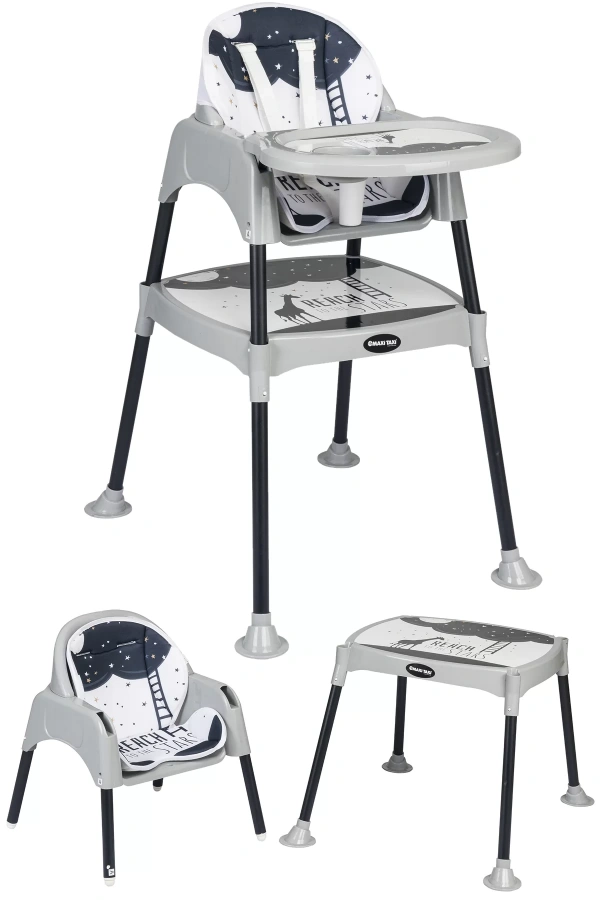 Maxi Taxi Baby Feeding 3in1 Çalışma Masalı Mama Sandalyesi
