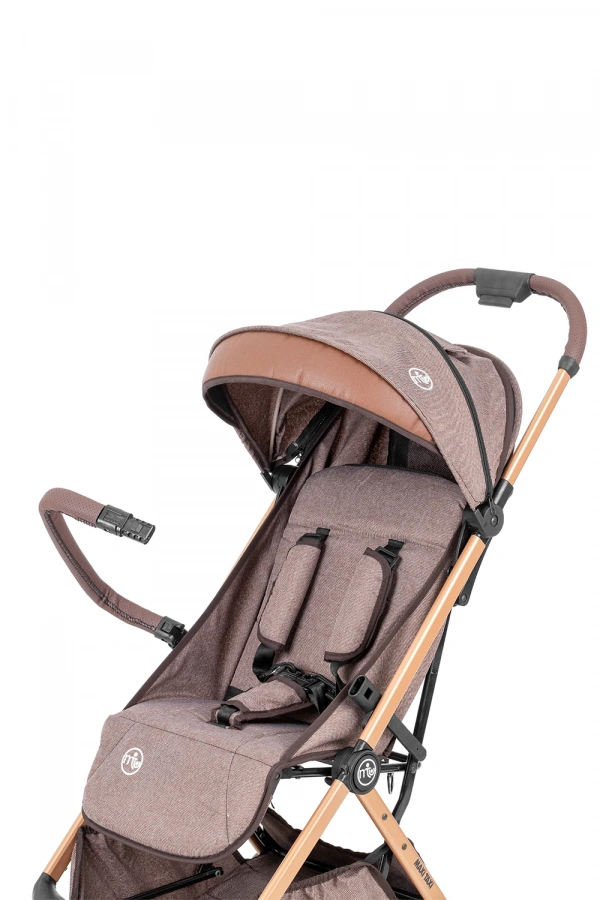 Maxi Taxi Airmini Otomatik Katlanır Kabin Boy Alüminyum Yeni Nesil Bebek Arabası-Kahverengi