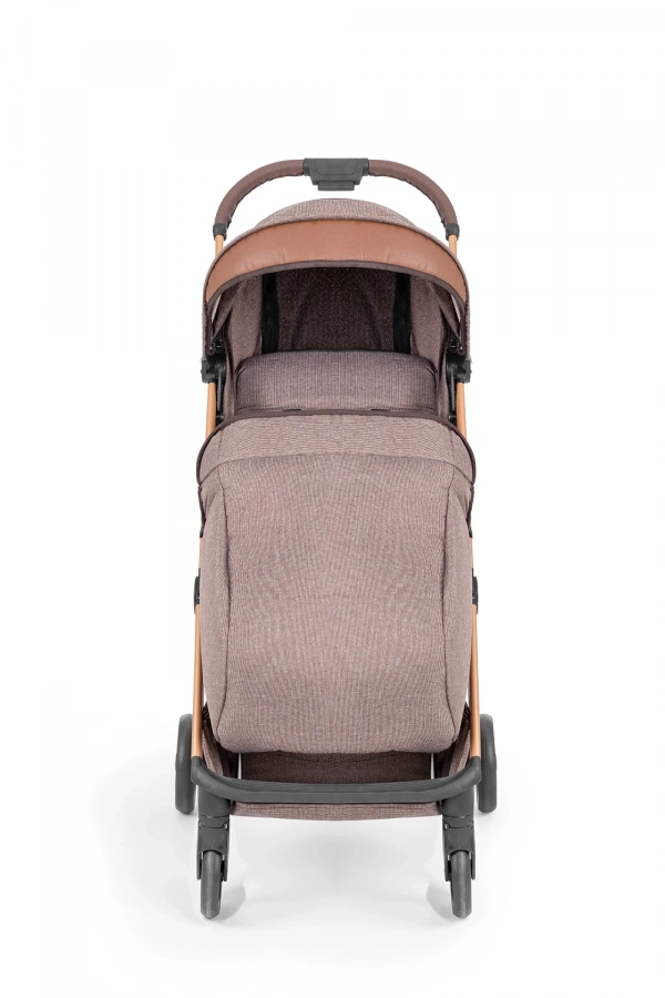 Maxi Taxi Airmini Otomatik Katlanır Kabin Boy Alüminyum Yeni Nesil Bebek Arabası-Kahverengi