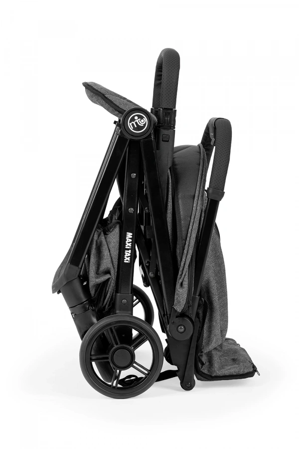 Maxi Taxi Airmini Otomatik Katlanır Kabin Boy Alüminyum Yeni Nesil Bebek Arabası-Gri