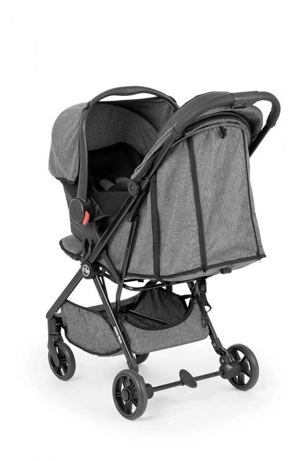 Maxi Taxi Airmini Otomatik Katlanır Kabin Boy Travel Sistem Bebek Arabası - Gri