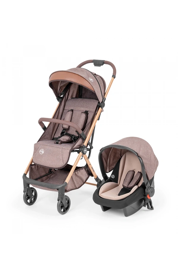 Maxi Taxi Airmini Otomatik Katlanır Kabin Boy Travel Sistem Bebek Arabası - Kahverengi
