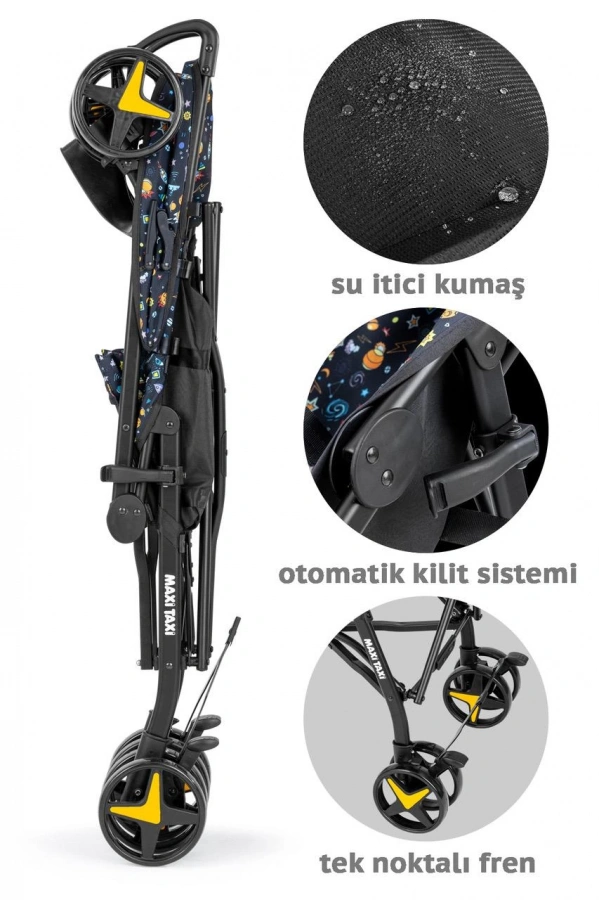 Maxi Taxi Cosmos Baston Bebek Arabası Sarı