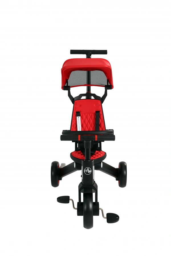 Maxi Taxi Easy Trike Ebeveyn Kontrollü Katlanabilir Bisiklet Kırmızı