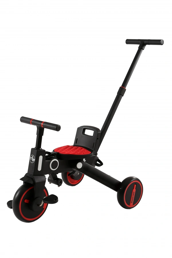 Maxi Taxi Easy Trike Ebeveyn Kontrollü Katlanabilir Bisiklet Kırmızı