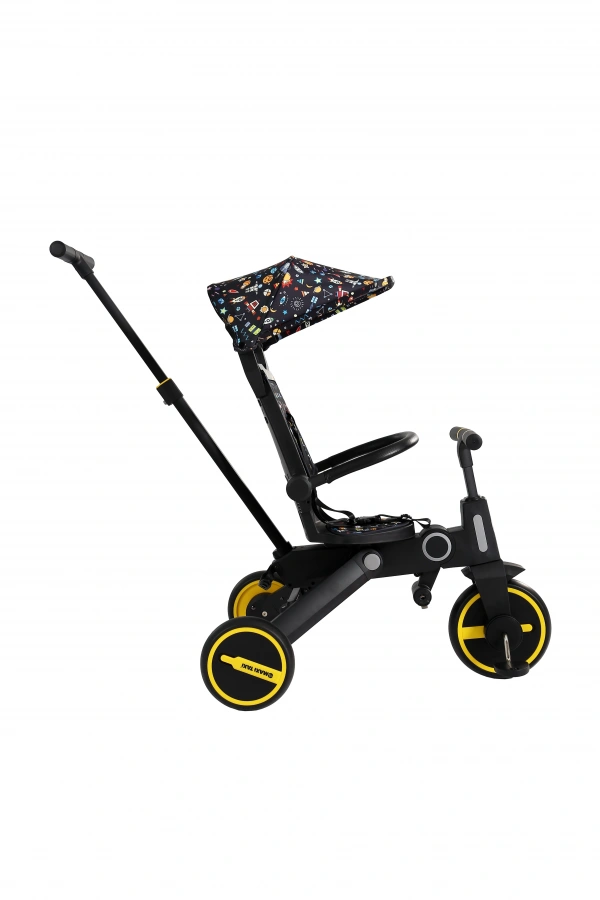 Maxi Taxi Easy Trike Ebeveyn Kontrollü Katlanabilir Bisiklet Renkli