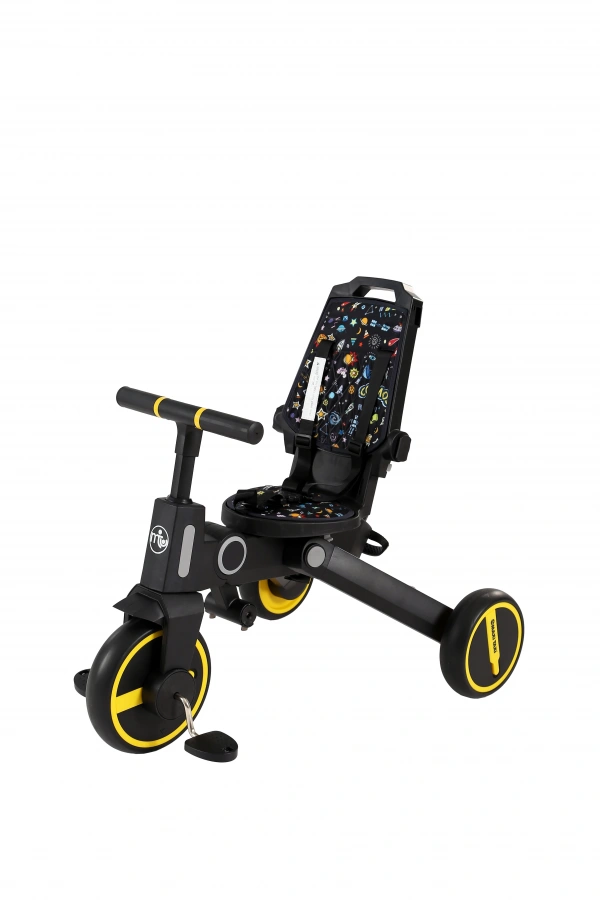 Maxi Taxi Easy Trike Ebeveyn Kontrollü Katlanabilir Bisiklet Renkli