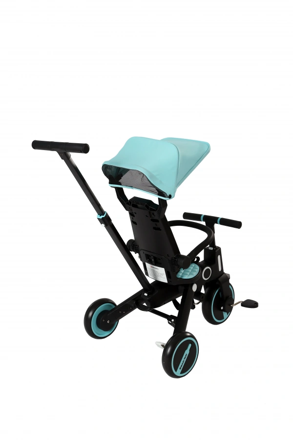 Maxi Taxi Easy Trike Ebeveyn Kontrollü Katlanabilir Bisiklet Turkuaz