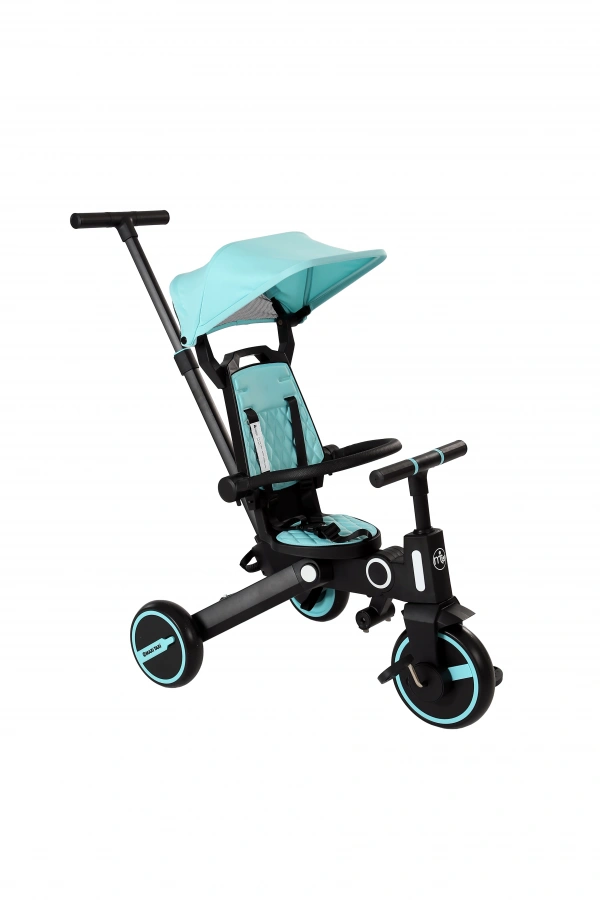Maxi Taxi Easy Trike Ebeveyn Kontrollü Katlanabilir Bisiklet Turkuaz