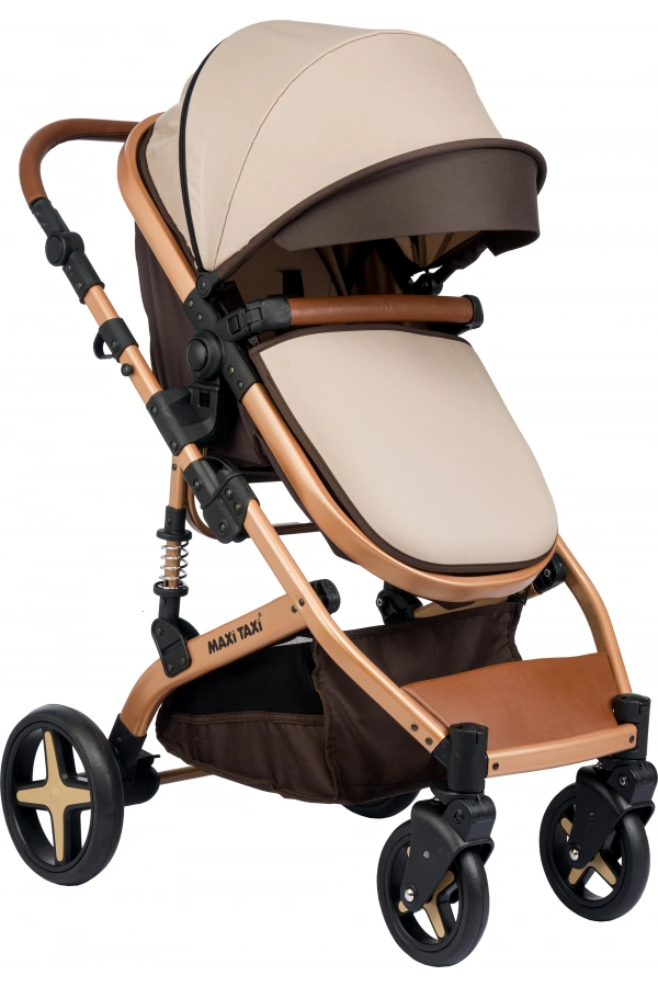 Maxi Taxi Fast Pro Alüminyum Travel Sistem Bebek Arabası / Caramel Black