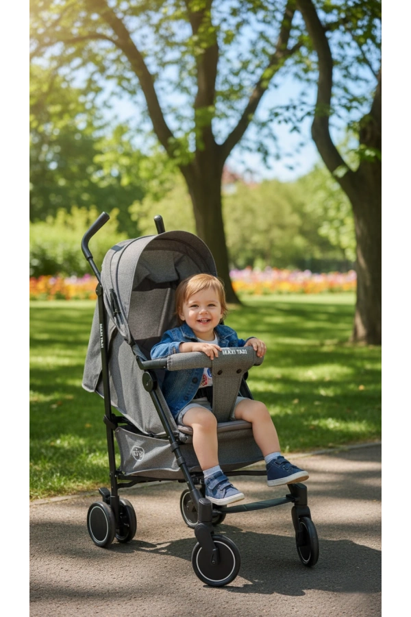 Maxi Taxi Floki Tam Yatarlı Alüminyum Baston Bebek Arabası