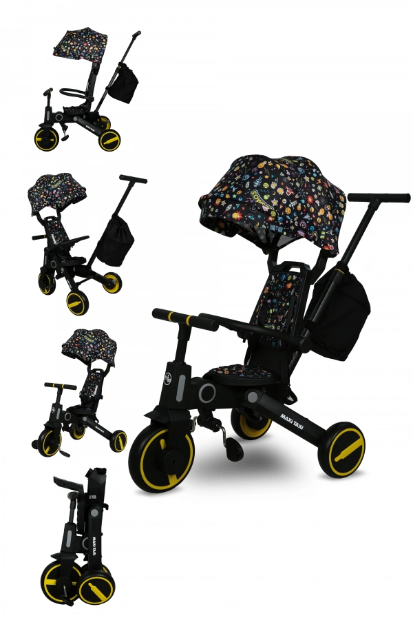 Maxi Taxi Trike Plus F5 Ebeveyn Kontrollü Çift Yönlü Katlanabilir Bisiklet