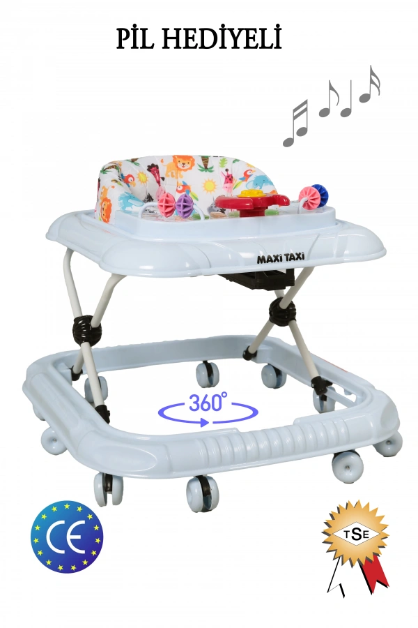 Maxi Taxi Walking Müzikli Işıklı Yürüteç