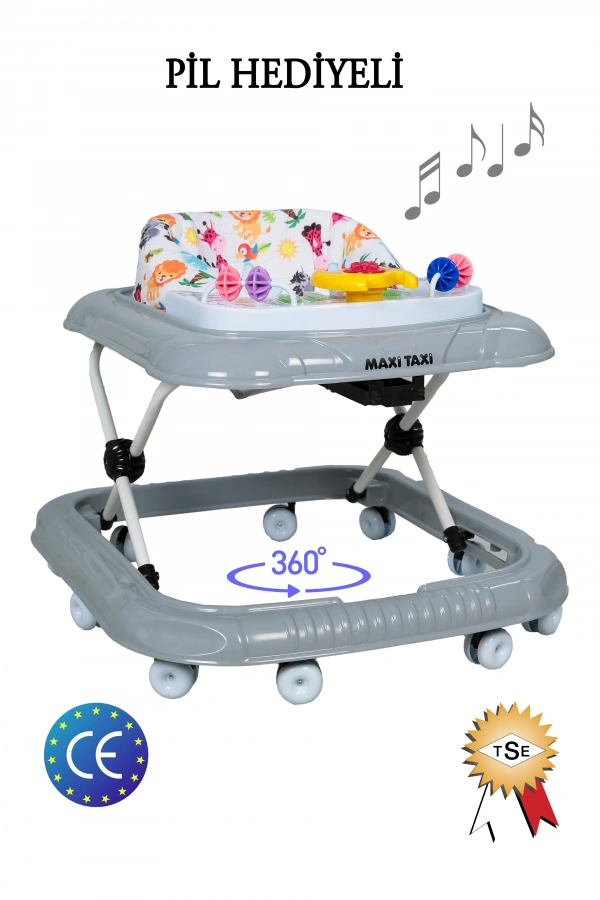 Maxi Taxi Walking Müzikli Işıklı Yürüteç