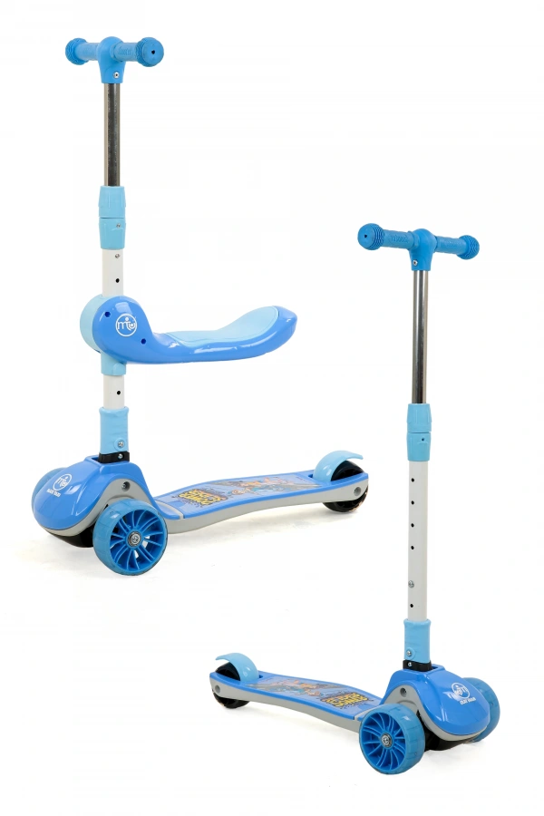 Zoomy Oturaklı Işıklı Katlanabilir Scooter