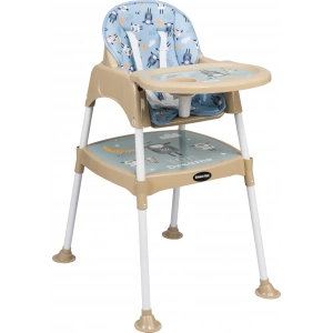 Maxi Taxi Baby Feeding 3in1 Çalışma Masalı Mama Sandalyesi Krem  Kuzu