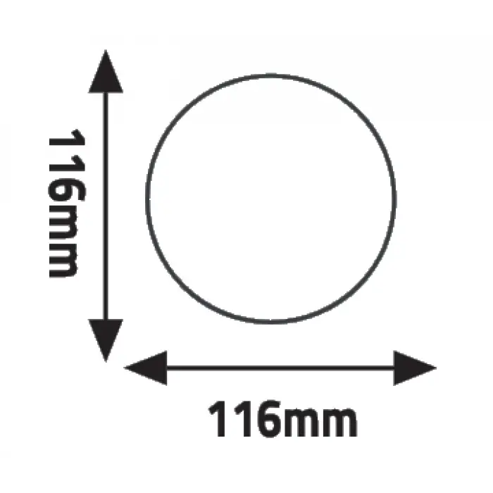 Global K2 KDA714 12W 3000K Günışığı Mars Led Aplik