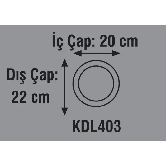 Global K2 KDL403 18W 3000K Günışığı Smd Yuvarlak Slim Led Panel