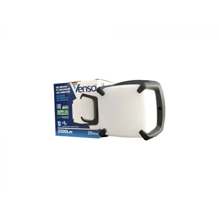 Venso Dış Mekan Led Dekoratif Küp Armatür 20W 6500K VN4383