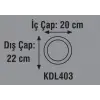 Global K2 KDL403 18W 3000K Günışığı Smd Yuvarlak Slim Led Panel