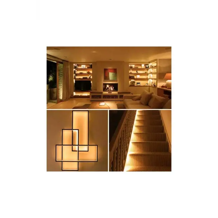 Cata 10 Çipli Şerit Led İç Mekan Amber (5mt) Ct-4485