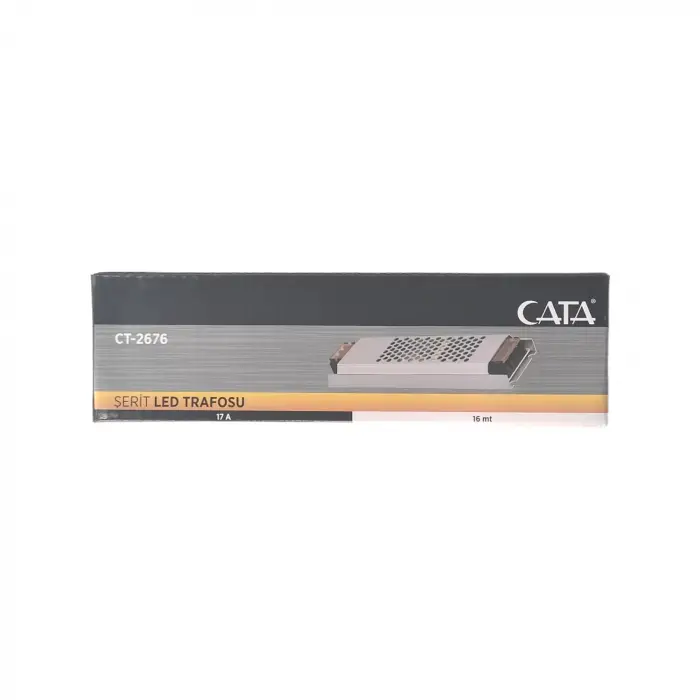 Cata 17a Amper 12 Volt Şerit Led Trafosu ( Ultra Slim Model ) Ct-2676