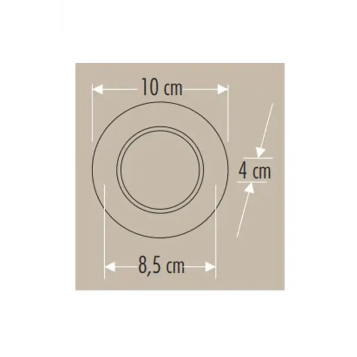 Cata 6w Zebra Led Armatür ( Beyaz-Gold Kasa ) ( Beyaz Işık ) Ct-5259 Led Spot 6400 Kelvin