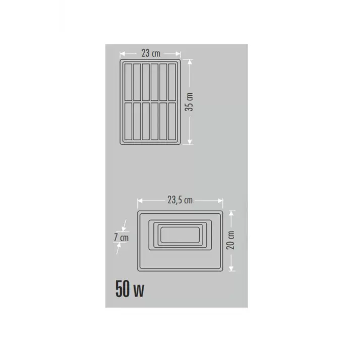 Cata CT-4647 50W 6400K Beyaz Kumandalı Led Solar Projektör Güneş Enerjili