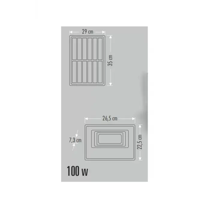 Cata CT-4648 100W 6400K Kumandalı Led Solar Projektör Güneş Enerjili
