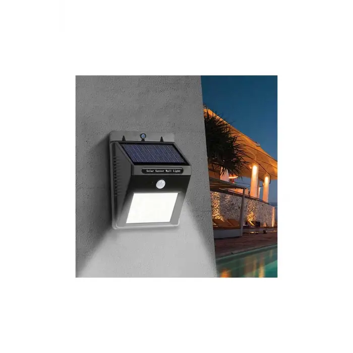 Cata CT-7330 15W 6400K Beyaz Solar Bahçe Duvar Güneş Enerjili