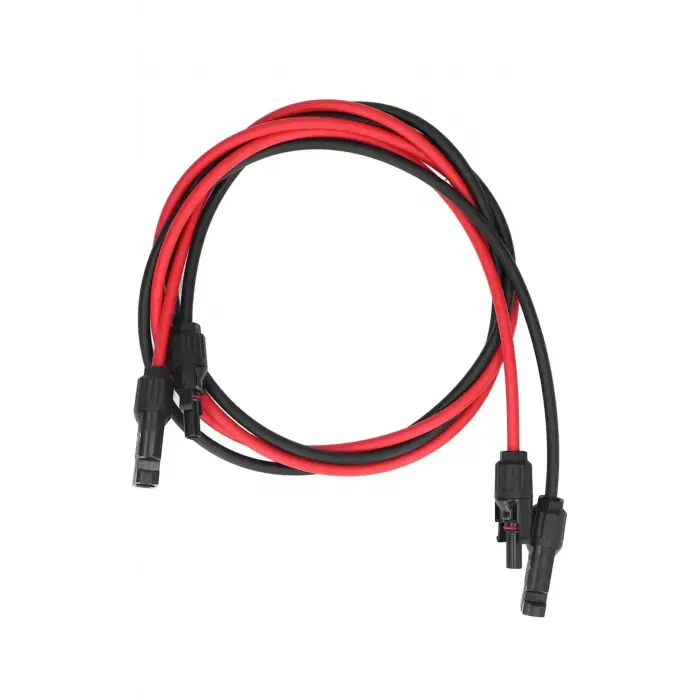 Mc4 Soketli 5m+5m Toplam 10 Metre 6mm Solar Panel Kablosu