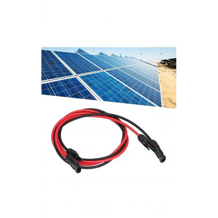 Mc4 Soketli 5m+5m Toplam 10 Metre 6mm Solar Panel Kablosu