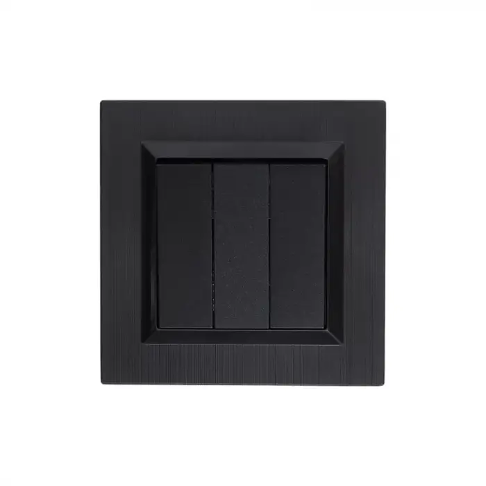 Ovivo Quantum Antrasit Üçlü Anahtar Çerçeveli