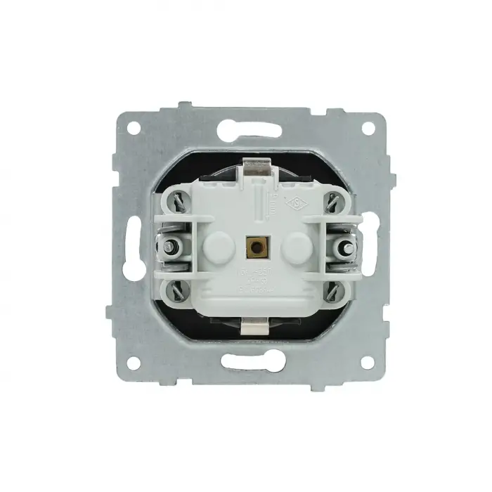 Ovivo Grano Füme Çocuk Korumalı Priz (Çerçevesiz)