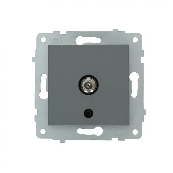 Ovivo Grano Füme Uydu Tv Prizi (Çerçevesiz)