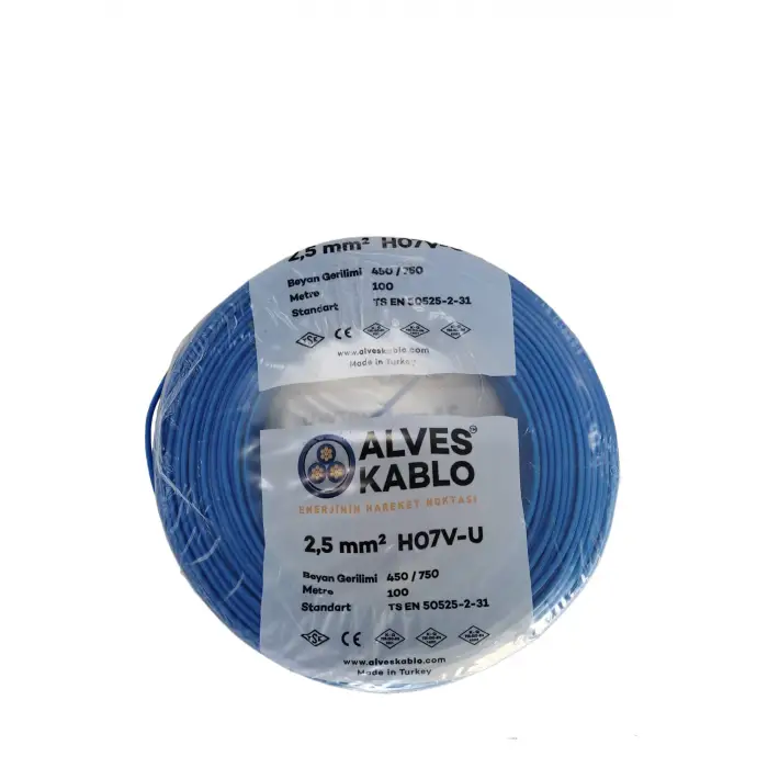 Alves 2.5 Nya Mavi Kablo 100 Metre