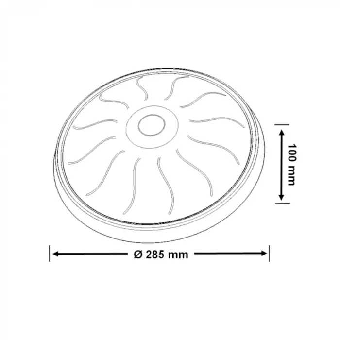 Borsan Zümrüt Sensörlü Tavan Armatür (2xe27 Duylu)