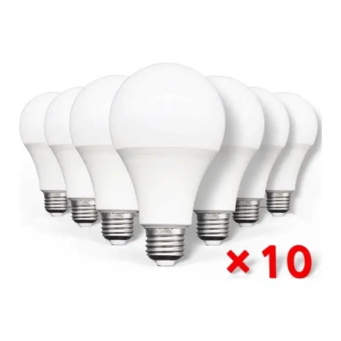 Cata 10 Adet 9w Led Ampul Beyaz Işık E27 Duylu Ct-4277